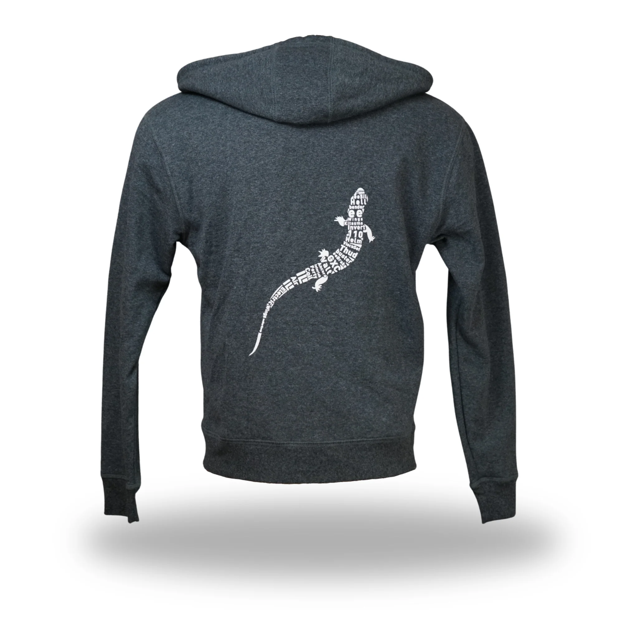Grey Logo & Skink Hoodie - Image 2